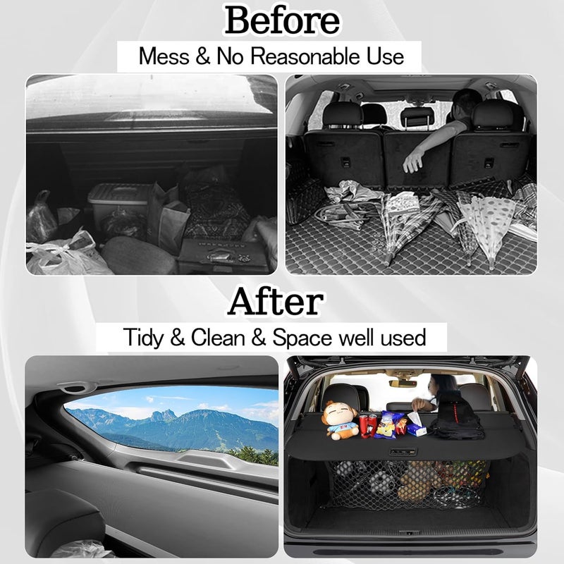 Sze Cargo Cover for Audi Q5 SQ5 2018-2024 Accessories Retractable Trunk Cover Black Rear Trunk Security Cover Shielding Shade Waterproof-New Upgrade (Not for Sportback) - Image 3